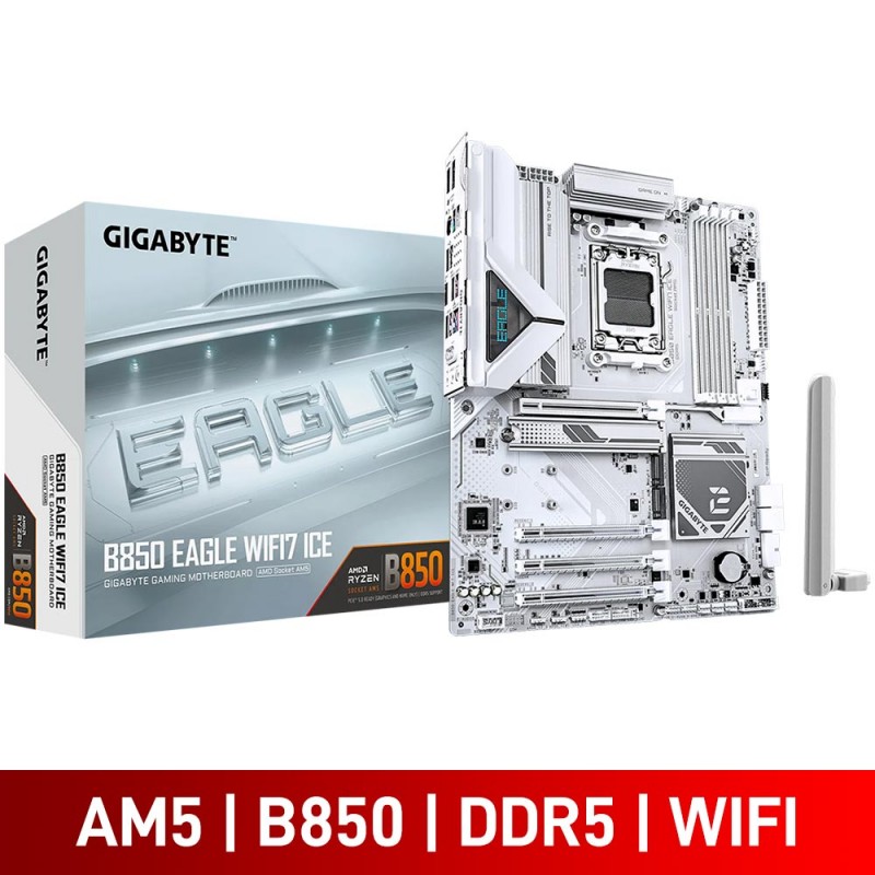 CM AMD GIGABYTE B850 EAGLE WIFI7 ICE WHITE DDR5